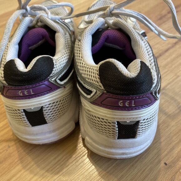 Asics Womens 8.5 Purple Gel T2N8N‎ Athletic Running Shoes Sneakers White - Picture 9 of 12